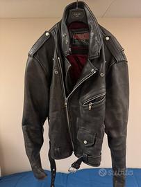 Giubbotto chiodo in vera pelle