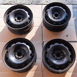 SET 4 CERCHI IN FERRO ORIGINALI FIAT STILO 4X98 