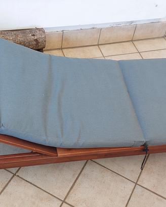 Lettino Sdraia Ikea con cuscino sfoderabile abbina