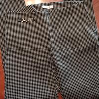 Pantaloni pied-de-poule elasticizzati 