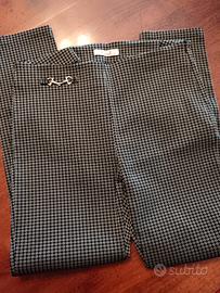 Pantaloni pied-de-poule elasticizzati 