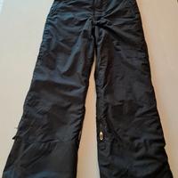 Pantaloni e guanti sci bambino 11-12 anni neri