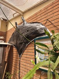 decorazioni pesci di carta fatti e dipinti a mano 