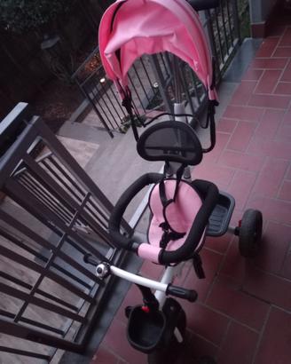 triciclo a spinta per bimba  