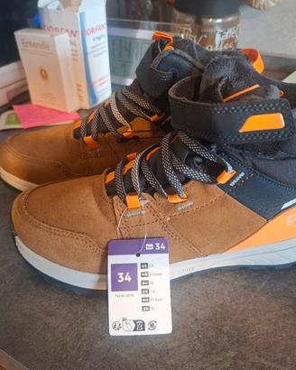 Quechua  scarpe trekkin SH500 numero 34.