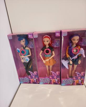 bambole tris k pop cantano e illuminano accessoria