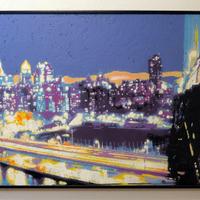 Quadro New York Cars light. Streetart.