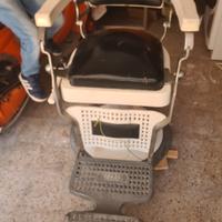 sedia barbiere anni 50 60 originale