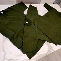 T-shirt tris colore verde oliva 