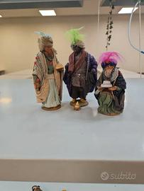 3 Re Magi Presepe Napoletano Terracotta 14 cm