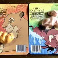 Due saponette gadget vintage “Re Leone” Disney