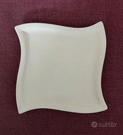 Piatto in ceramica da decorare a decoupage