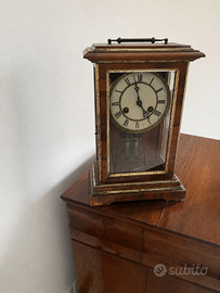 pendola da tavolo con cassa in legno