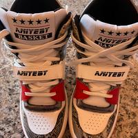 Aniye By Sneakers Basket Bianche e Rosse N.39