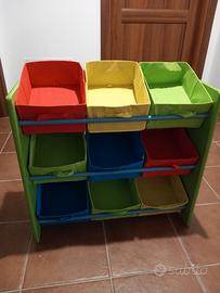 scaffale portaoggetti bambini