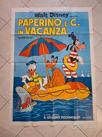 Manifesto cinematografico vintage Walt Disney 