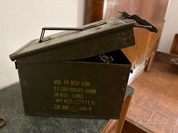 CASSETTA METALLO PORTA MUNIZIONI