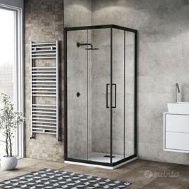 BOX DOCCIA RECORD ANGOLARE CRISTALLO 80x80x195h