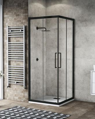 BOX DOCCIA RECORD ANGOLARE CRISTALLO 80x80x195h