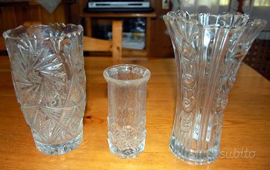 Vasi cristallo di boemia vintage