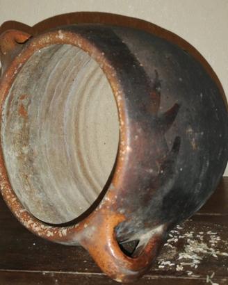 Pentola vaso di terracotta d'epoca 