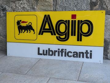 AGIP LUBRIFICANTI TABELLA INSEGNA NUOVA ORIGINALE