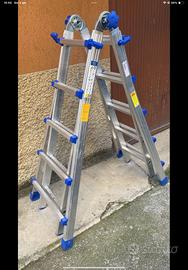 Scala in alluminio 5+5  scale DC nuova