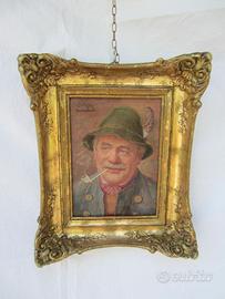 Dipinto a olio con cornice dorata