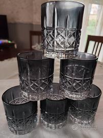set servizio di bicchieri in vetro Pezzi 6 grigio 