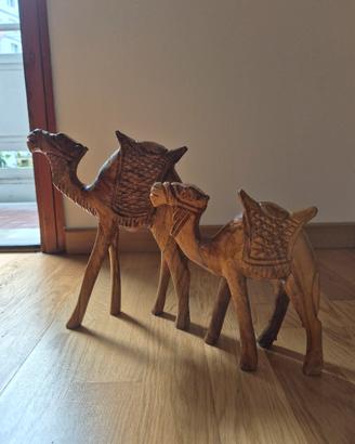 cammelli in legno