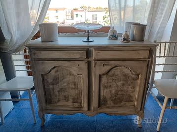 Credenza madia bassa stile Provenzale Shabby Chic
