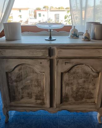 Credenza madia bassa stile Provenzale Shabby Chic