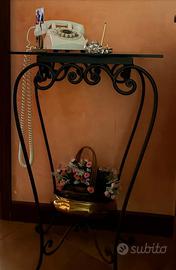 Consolle da ingresso in ferro battuto