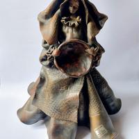 Scultura Ceramica Sarda Lello Sanfilippo h 36 cm