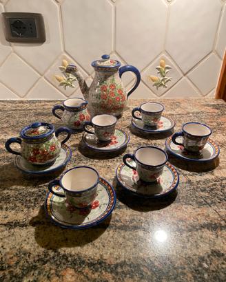 Servizio da Caffè dipinto a mano