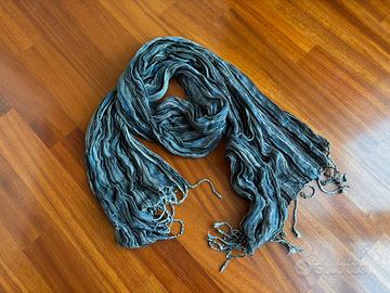 Foulard grigio nero blu