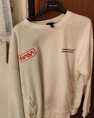 Felpa NASA bianca