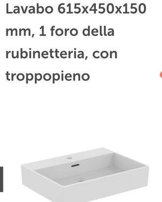 lavabo per bagno mod. EXTRA