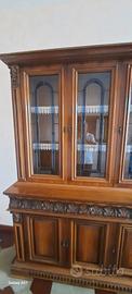 Credenza classica legno con decori