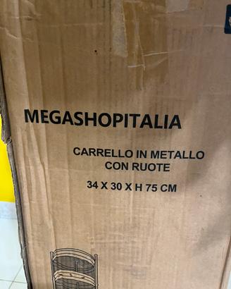 Carrello con ruote da cucina
