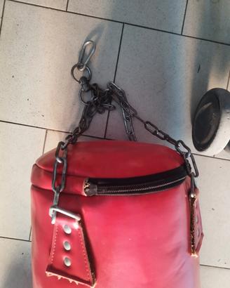 sacco da boxe rosso Decathlon 