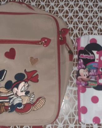 set Scuola walt disney Minnie Zainetto + Astuccio