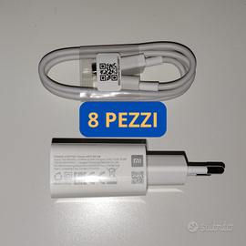 Lotto Xiaomi 8 Caricabatterie + 8 cavi micro usb