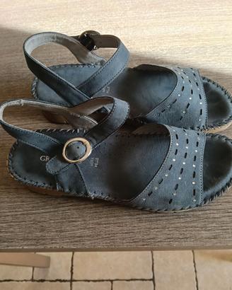 Sandali Grunland vera pelle