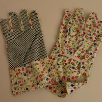 Guanti da giardinaggio in cotone fantasia floreale