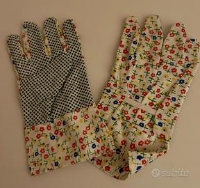 Guanti da giardinaggio in cotone fantasia floreale