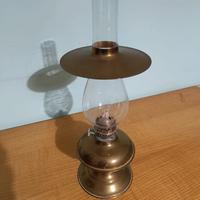 Lampada ad olio in ottone anni 40