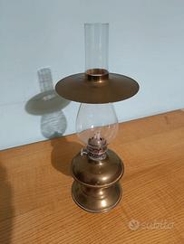 Lampada ad olio in ottone anni 40