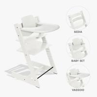 Seggiolone bianco Stokke TrippTrapp personalizzato