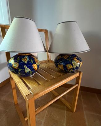 Coppia Lampade in Ceramica Artigianale Umbra